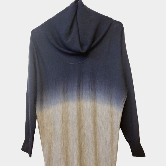 BCBG MAXAZARIA 100% Merino Wool Ombre Slimming Sz XS Tunic Sweater - Picture 2 of 9